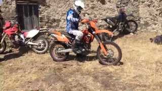 KTM EXC 525 full throttle hill climb [upl. by Cerracchio883]