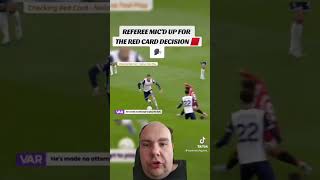 VAR Audio Fernandes Red Card Tottenham [upl. by Rodger]