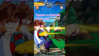 yamcha vs andriod21labcoat dark matter attack versus yamcha spirit ball dragonball supersaiyan [upl. by Battiste825]