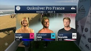 2015 Quik Pro France R1 H3 Recap [upl. by Eilrak]