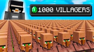 I Made a 1000 Villager ARMY in Minecraft [upl. by Singh]