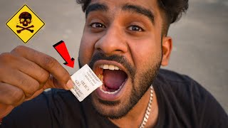 इसे खाने से मौत हो सकती है 😨 EATING SILICA GEL [upl. by Zacharie]