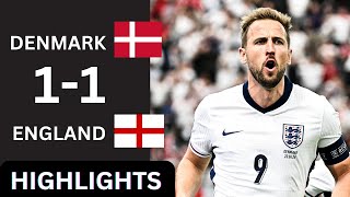 Denmark 11 England  ALL GOALS amp HIGHLIGHTS  UEFA Euro 2024 [upl. by Gnah]