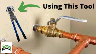 How To Install a Main Water Shutoff  NIBCO Press Fittings [upl. by Jacie526]