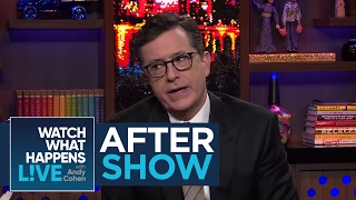 After Show Stephen Colbert Says Donald Trumps Tweeting Has No Dignity  FBF  WWHL [upl. by Jamin]