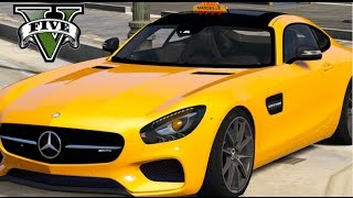 GTA V  VIDA REAL  Taxista 14  Mercedes Benz AMG GT [upl. by Arikehs]