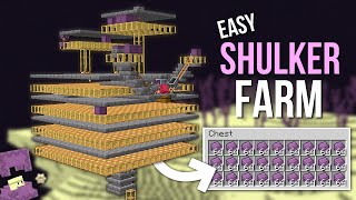 Minecraft Easy Shulker Farm Tutorial 120  Single Dimension Shulker Shell Farm  750 Per Hour [upl. by Enileuqcaj567]