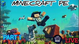 Minecraft PE Part 1 Countinue In Live [upl. by Kobe716]