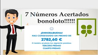 BONOLOTO MULTIPLE DIMOS 7 NÚMEROS  SEGUIMOS 💶👩🏼‍🎓 [upl. by Ddahc]