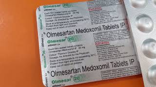 Olmesartan Medoxomil 20 mg  Olmesar 20 mg Uses [upl. by Eerej]