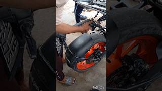 Back mudguard removed KTM RC modification BEASTsubscribe trendingshortssubscribe [upl. by Siseneg]