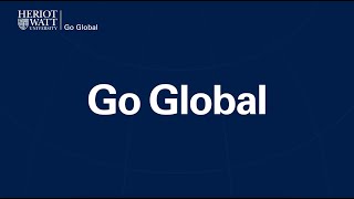 Go Global – your passport to studying abroad with HeriotWatt University [upl. by Neraa]