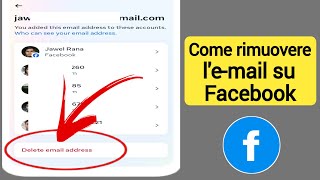 Come rimuovere lemail su Facebook 2024  Elimina lemail su Facebook [upl. by Batty]