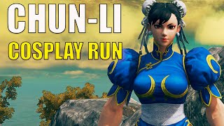 ZERANDO ELDEN RING COMO A CHUN LI DO STREET FIGHTER  COSPLAY RUN [upl. by Nirtak]