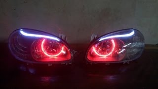 DAEWOO LANOS HEADLIGHTS 6 [upl. by Dong593]