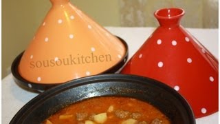 Tajine de boulettes de viande hachéetajine kefta طجين بالكفتة  Meat ball tagine [upl. by Jerrie52]