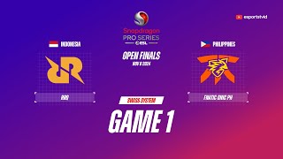 RRQ Hoshi vs Fnatic ONIC PH GAME 1 Snapdragon Pro Series Season 6  RRQ VS FNOP ESPORTSTV [upl. by Irmgard]