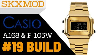 19 Casio A168 amp F105W Completed Build  Parts by SKXMOD [upl. by Clayson575]