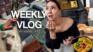 WEEKLY VLOG📚 jesienne książki i pielęgnacja  budowa  tematy z terapii☁️ to lubię w youtube❣️ [upl. by Nileve]