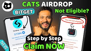 Cats Airdrop Claim Now  Connect Bitget with Cats Airdrop  Cats Airdrop 100 Eligible Criteria [upl. by Caro]