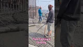 Floor casting amp leveling construction [upl. by Golding]