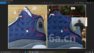 Real VS Fake Air Jordan 13 Flint Quick Ways To Identify The Fake Pair [upl. by Deenya]