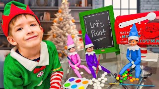 Elf on the Shelf Painting Candy Day 12 [upl. by Germaine605]