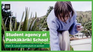 Local curriculum in action  Student agency at Paekākāriki School [upl. by Leiso527]