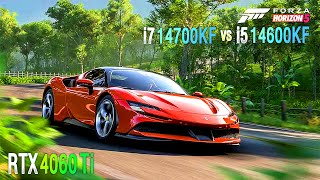 i7 14700KF vs i5 14600KF  RTX 4060 Ti in 3 Games [upl. by Woolcott]