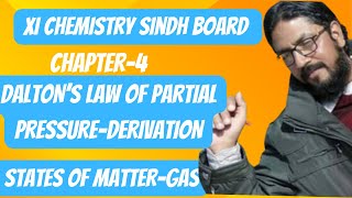 daltons law of partial pressure  class 11 chemistry chapter 4  sindh textbook board [upl. by Blader]