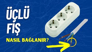 Üçlü Priz Nasıl Bağlanır Uzatma Kablosu Montajı [upl. by Egin]