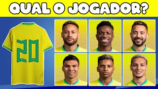 Adivinhe o JOGADOR pela CAMISA  Quiz das Seleções da Copa [upl. by Yonatan]