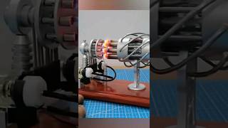 Behold the Hot Air 16Cylinder Stirling Engine with Double Gas Tank Coolgadgets cooltech shorts [upl. by Noelopan927]