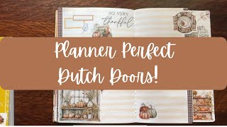 Creating Dutch Doors in my Planner Perfect Journal [upl. by Kobe638]