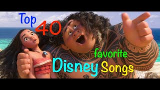 Top 40 Disney Songs [upl. by Ainadi]