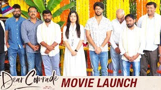 Dear Comrade Movie Launch  Vijay Deverakonda  Rashmika Mandanna  Bharat Kamma  Telugu FilmNagar [upl. by Ativet]