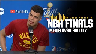 NBA Finals Media Availability Michael Porter Jr  6823 [upl. by Monjo]