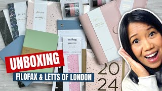 🔴 UNBOXING  Get Organised in Style  Filofax and Letts of London Stationery Review [upl. by Tuttle464]