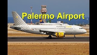 Short stop for plane spotting  Palermo Punta Raisi Airport  Sicily  Alitalia Vueling DAT [upl. by Filberto]