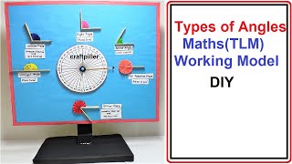 types of angles maths working modelTLM project  craftpiller howtofunda [upl. by Clemens312]