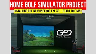 Golf Simulator Build  Start To Finish  New Uneekor EYE XO [upl. by Leta803]