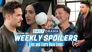 Days of our Lives Weekly Spoilers Lies and Liars Ruin Lives [upl. by Ordnaxela31]