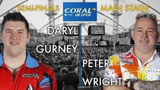 2017 Coral UK Open of Darts Semi Final Gurney vs Wright [upl. by Cenac]