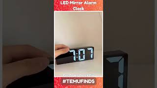 Modern LED Digital Alarm Clock with Temperature Display temu products [upl. by Gem]