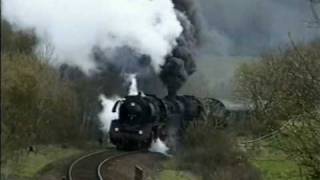 Dampflok 50 3673  52 Anfahrt am Berg schleudern stark nach unplanmäßigem Betriebshalt [upl. by Neumark447]