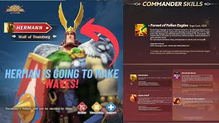 Herman Prime Official Skills Reveled  Rise of Kingdoms [upl. by Anitselec]