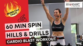 60 Minute Spin Class  FatTorching Hills amp Drills Climb Part 2 Preview  Full Vid Now in Our App [upl. by Arhat377]