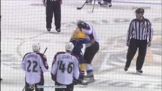 Cody McLeod vs Jordin Tootoo Mar 8 2012 [upl. by Massab947]