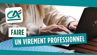 Comment faire un virement professionnel   TUTO CRÉDIT AGRICOLE [upl. by Mylan]