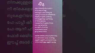 Thammil Thammil song lyrics Pappi Appacha movie song lyrics trendingshorts acoustic relish [upl. by Anyal404]